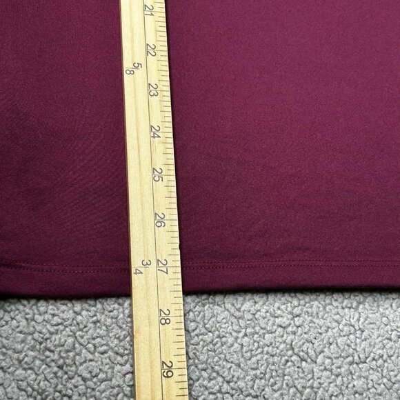 North Face Pullover Mens Large Maroon Elevation Quarter Zip Outdoor Shirt Hiking - Picture 14 of 14
